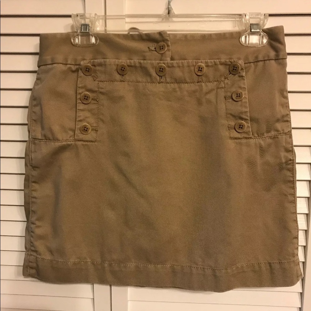 JCrew Khaki Sailor Casual Mini